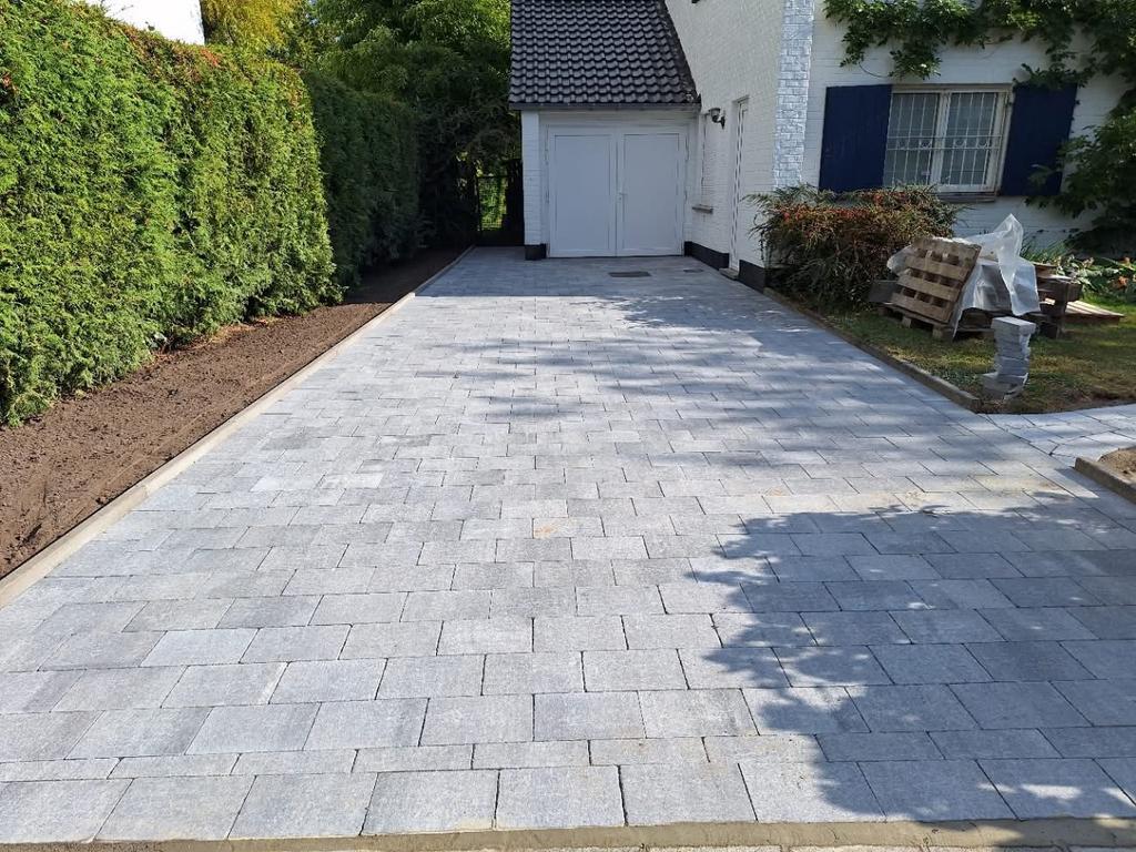 Création d’allée pavé , terrasse et clôture – Travail propre, Enlèvement ou Envoi, Comme neuf, Béton
