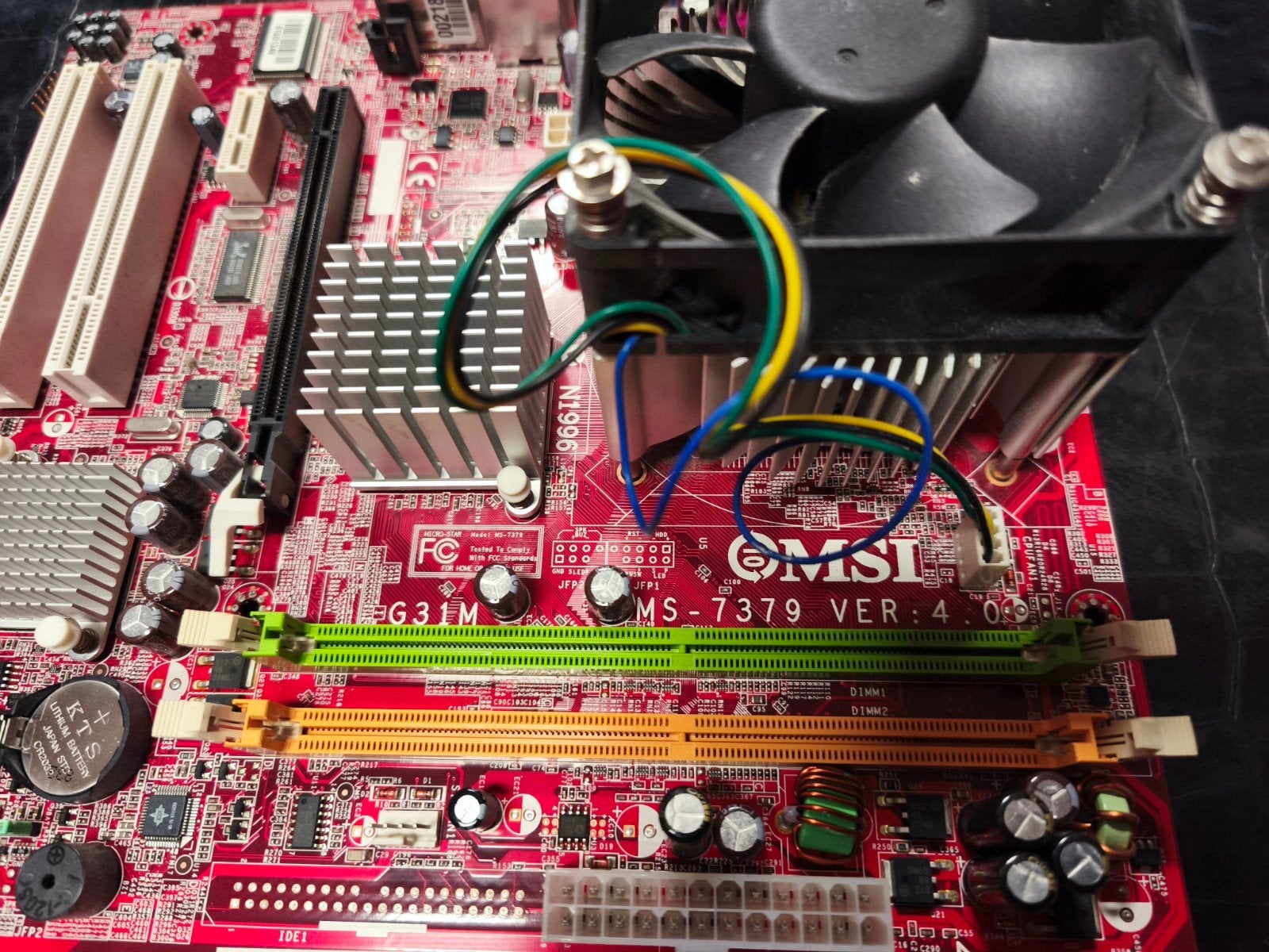 moederbord intel met core2quad 6600 processor, Ophalen, Gebruikt, Intel, DDR2