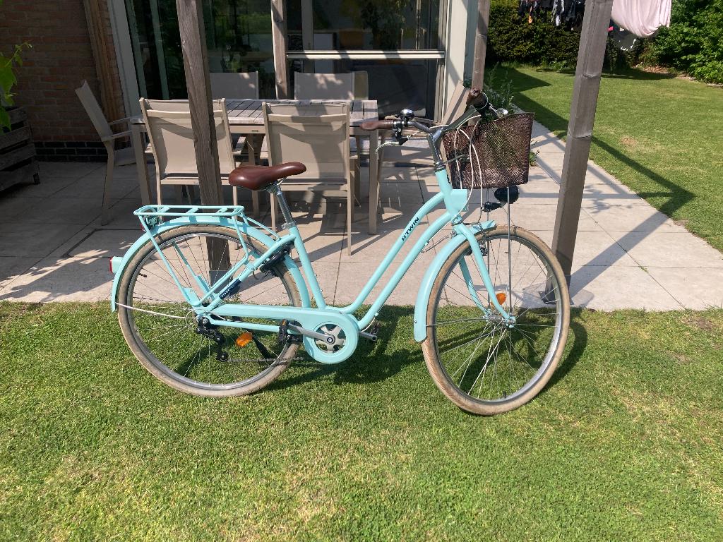 Damesfiets elops, Fietsen en Brommers, Gebruikt, Velgrem, Versnellingen, Ophalen