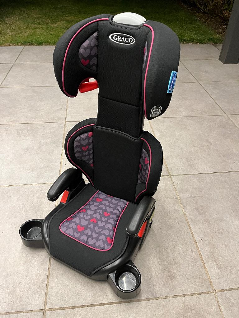 Kinderautostoel / booster, Kinderen en Baby's, Autostoeltjes, Ophalen, Autogordel, 15 t/m 36 kg, Zo goed als nieuw