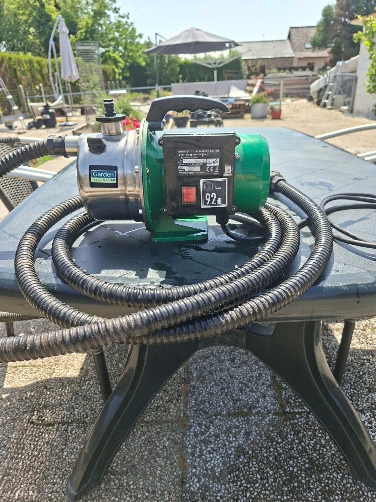 Hydrofoorpomp  Garden  feelings, Ophalen, Zo goed als nieuw, Elektrisch, Hydrofoorpomp