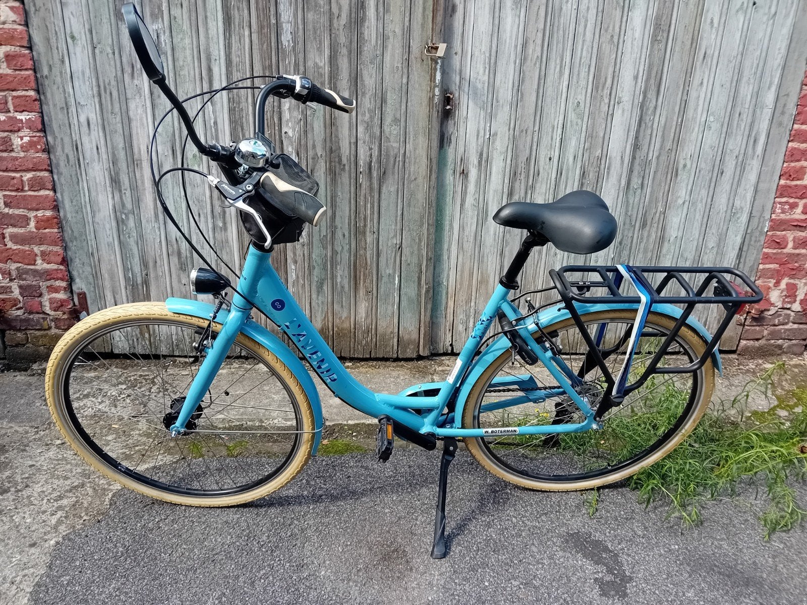 dames fiets, Ophalen