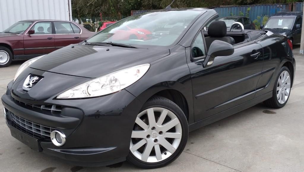 Peugeot 207 cc 1.6 Benzine, Autos, Peugeot, Cabriolet, Noir, 5 places, Particulier