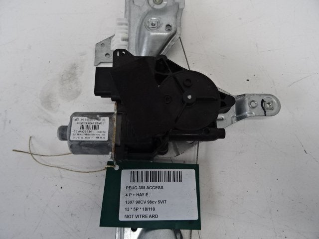 MOTEUR LEVE VITRE ELECTRIQUE ARRIÈRE DROIT 308 (4A / C), Utilisé, Arrière, Peugeot