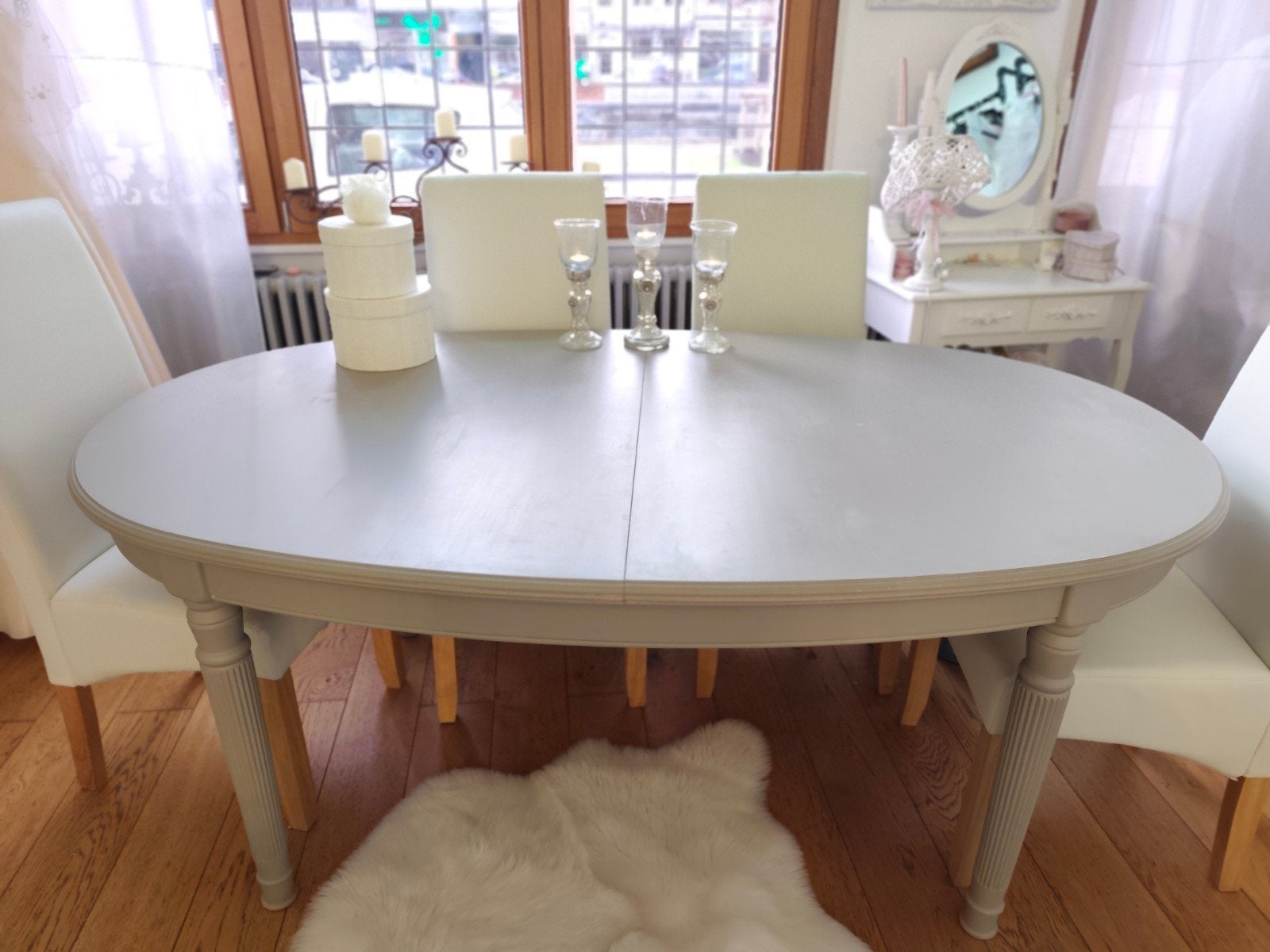 Natuurhouten tafel - vintage, Ophalen