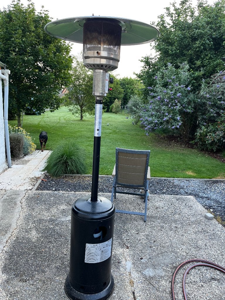 Terrasverwarmer Eurom op gas, Tuin en Terras, Terrasverwarmers, Ophalen, Zo goed als nieuw, Gas