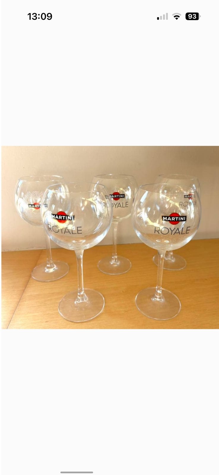 4 martini royale glazen, Verzamelen, Ophalen of Verzenden
