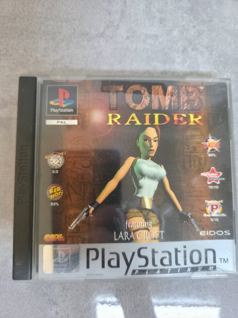 Tomb Raider PS1 doosje zonder cd (PAL), Avontuur en Actie, Gebruikt, Verzenden, 1 speler