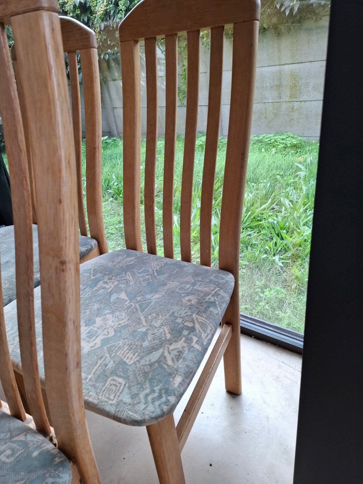 Tafel en 6 stoelen, Huis en Inrichting, Ophalen, Gebruikt, 200 cm of meer, 50 tot 100 cm