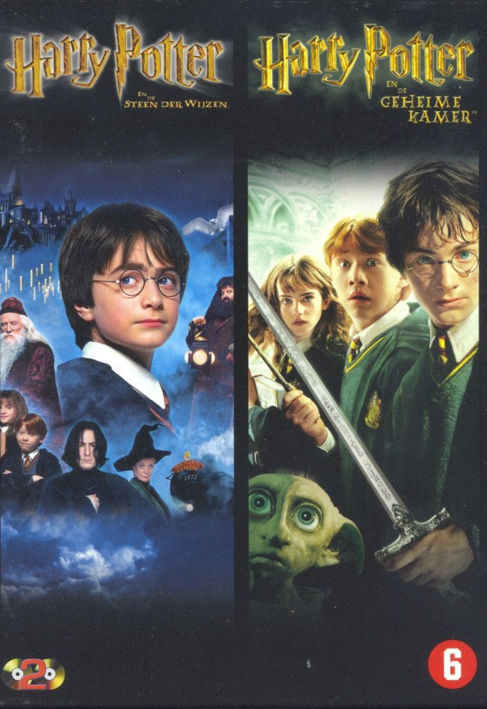 Harry Potter - 2 DVD - Steen der Wijzen - Geheime Kamer, Verzenden, Zo goed als nieuw, Overige typen