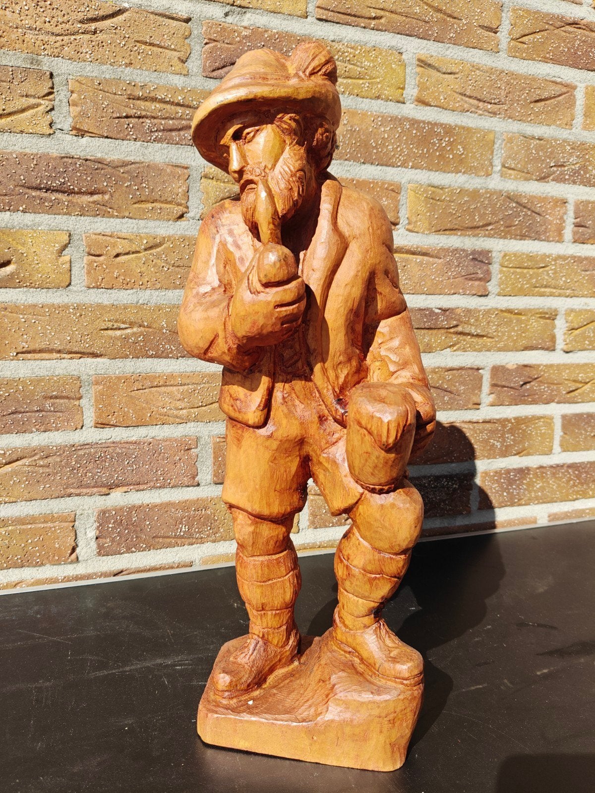 Hout gesneden beeldje, Antiek en Kunst, Ophalen, Hout