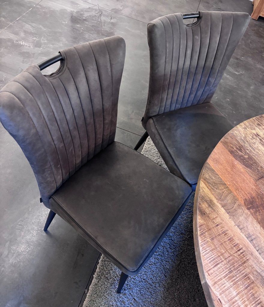 Stoelen, Ophalen, Zo goed als nieuw, Grijs, Vijf, Zes of meer stoelen
