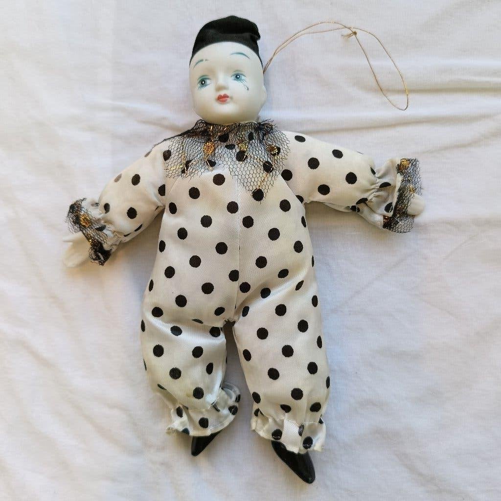 Pierrot-clown popje, Ophalen, Gebruikt, Vintage, Decoratieobject