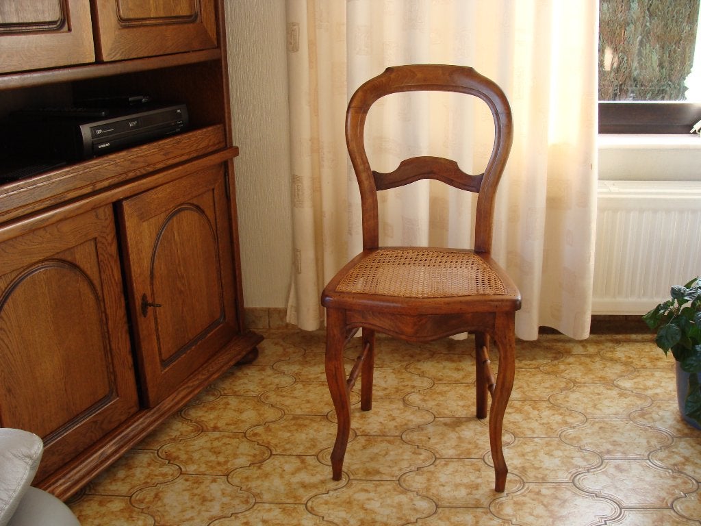ancienne chaise en chêne cannées, vintage, Antiquités & Art, Enlèvement