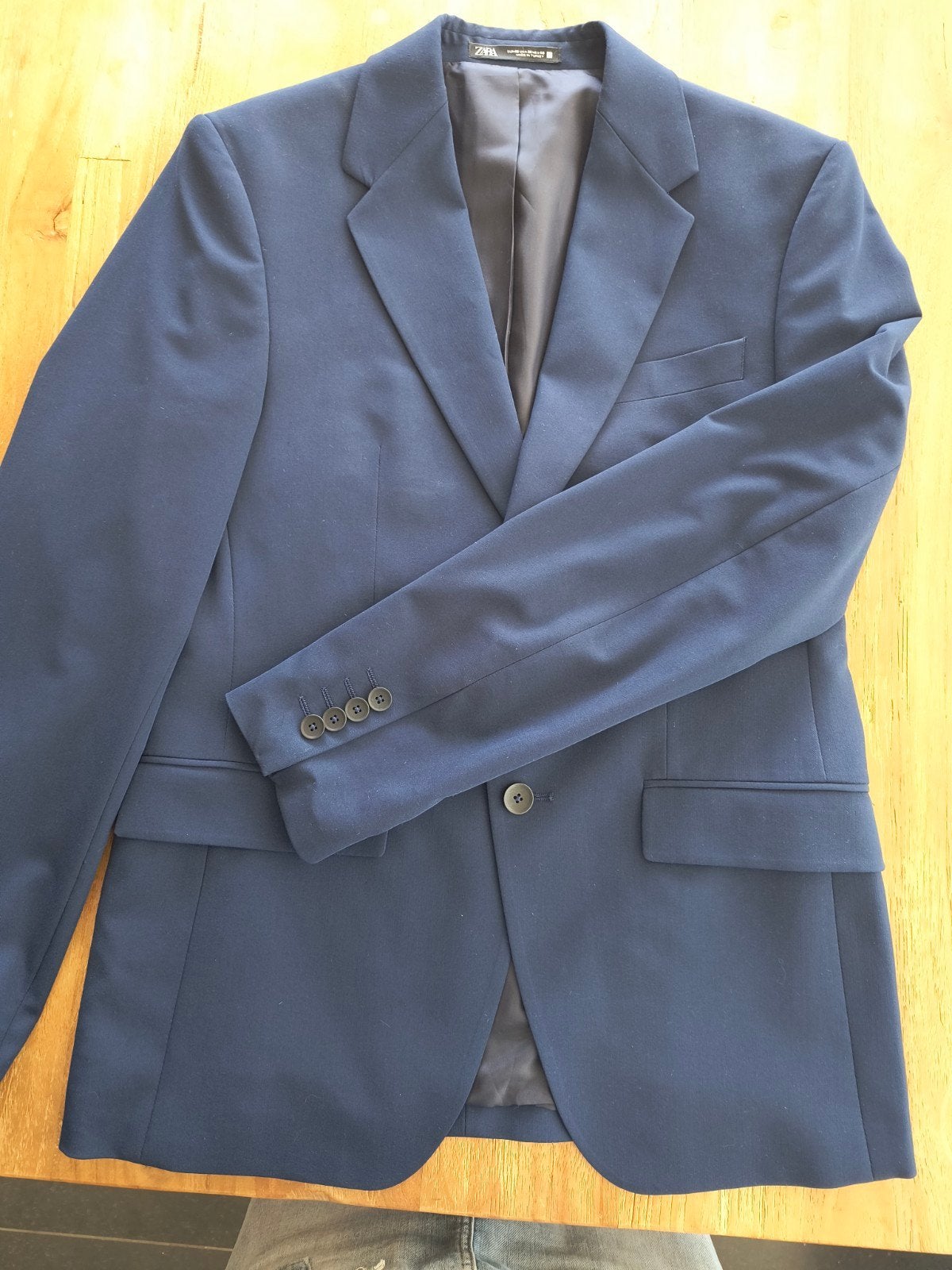 Zara Kostuumvest blauw EUR 46 USA 36, Blauw, Ophalen of Verzenden, Zo goed als nieuw, Zara Man