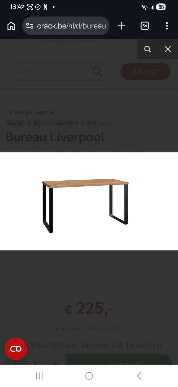 Bureau, Industriel, Enlèvement, Comme neuf