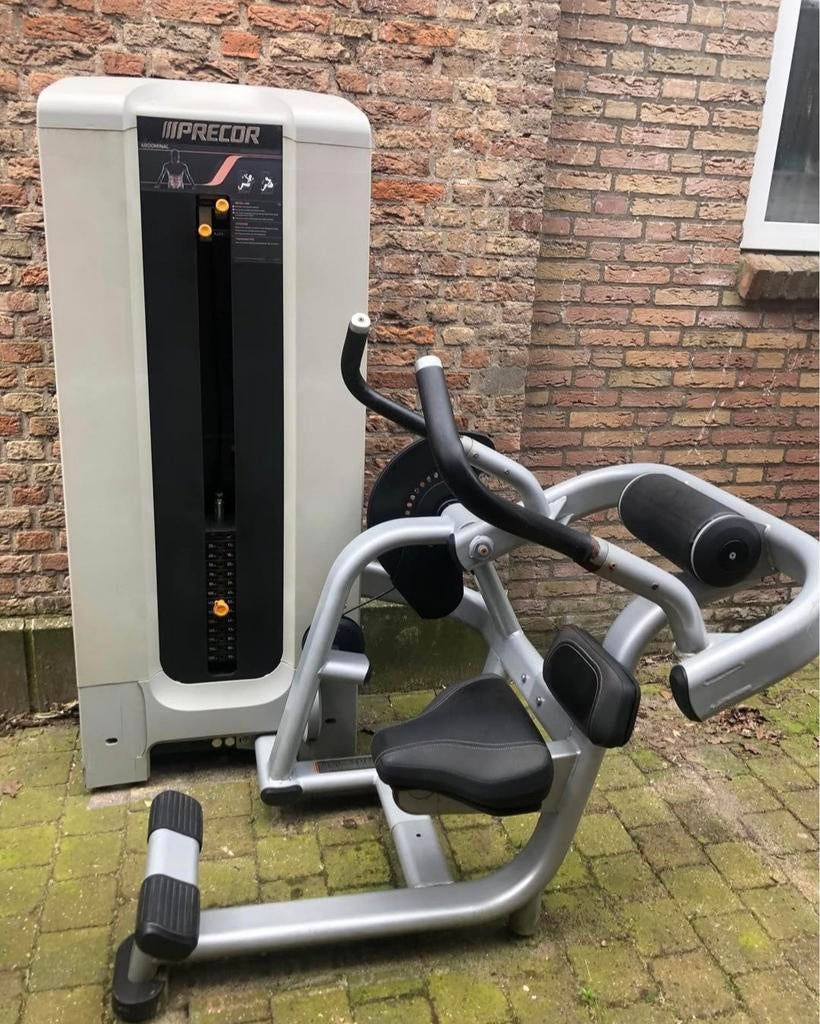 Abdominal crunch van Precor met 98 kg steekgewicht, Sports & Fitness, Équipement de fitness, Enlèvement, Utilisé, Abdominaux, Roue abdominale