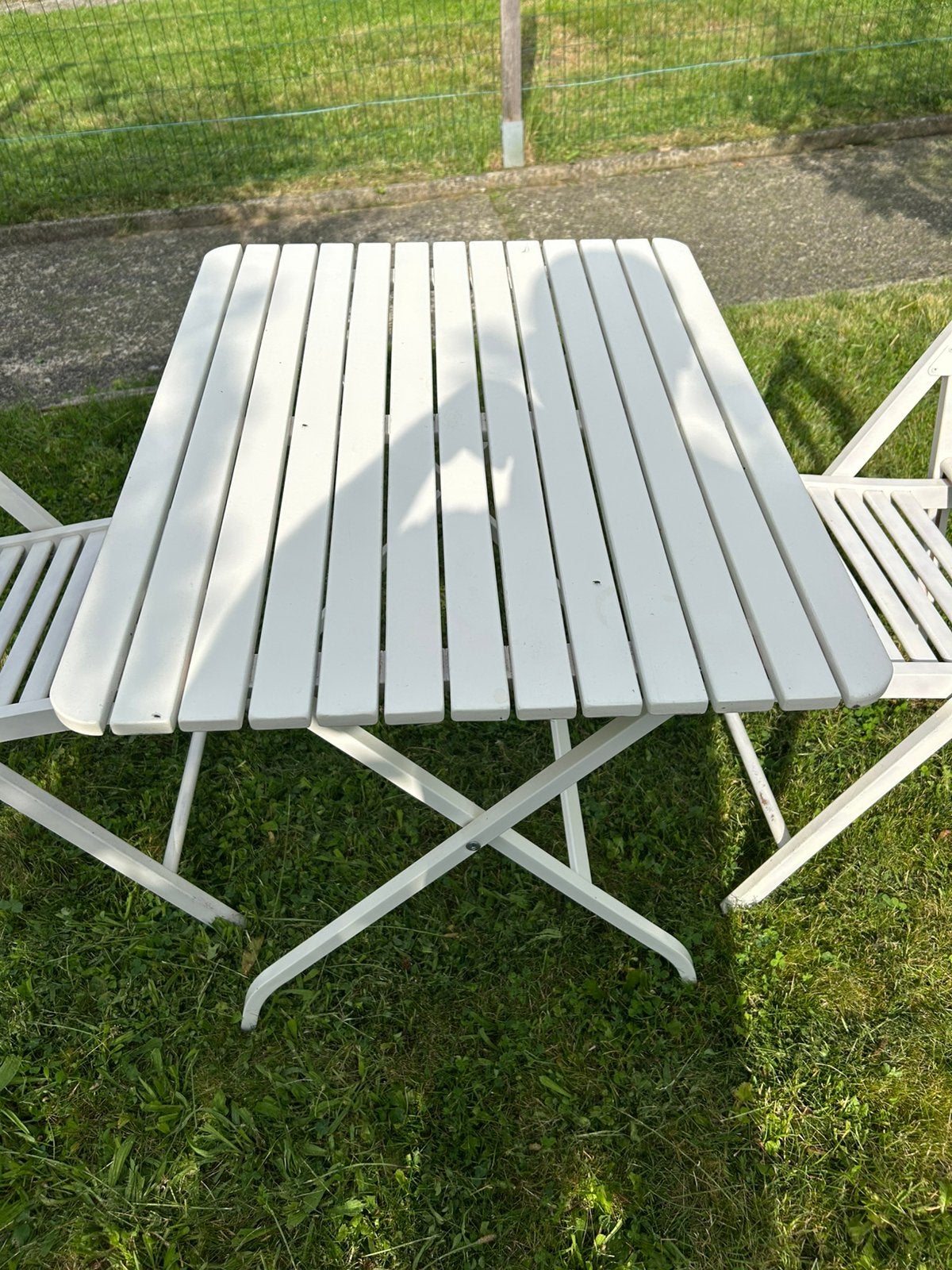 Ikea+chaisea terrastafel (tuin), Tuin en Terras, Ophalen, Gebruikt