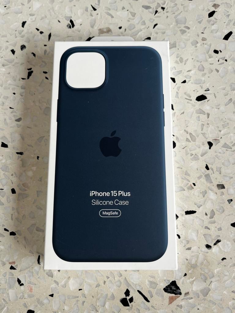 Apple hoesje - iPhone 15 Plus MagSafe - stormblauw, Telecommunicatie, MagSafe, Blauw, Nieuw, Hoesje of Tasje