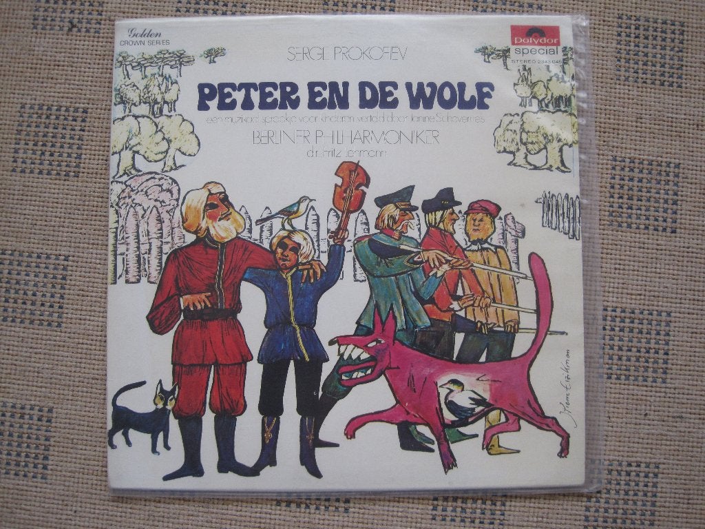 Peter en de Wolf Serge Prokofiev, LP, Gebruikt, Ophalen of Verzenden, Verhaal of Sprookje