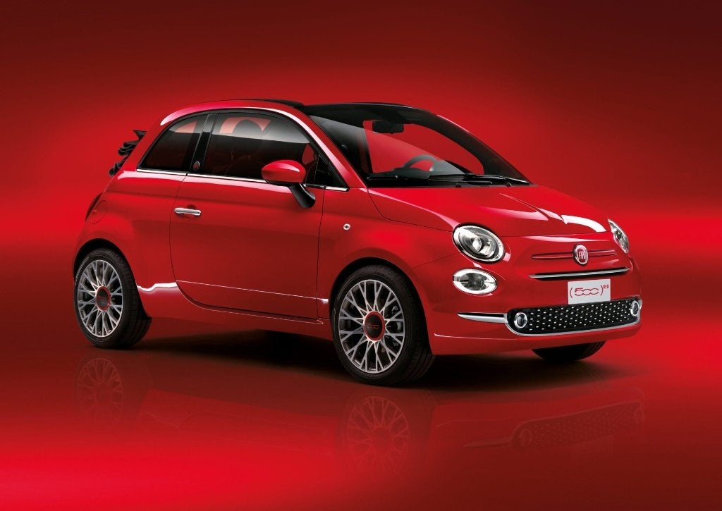Fiat 500 Cabrio Hybrid Red 1er propriétaire 18.000 km., Autos, Rouge, Achat, Euro 6, Cabriolet