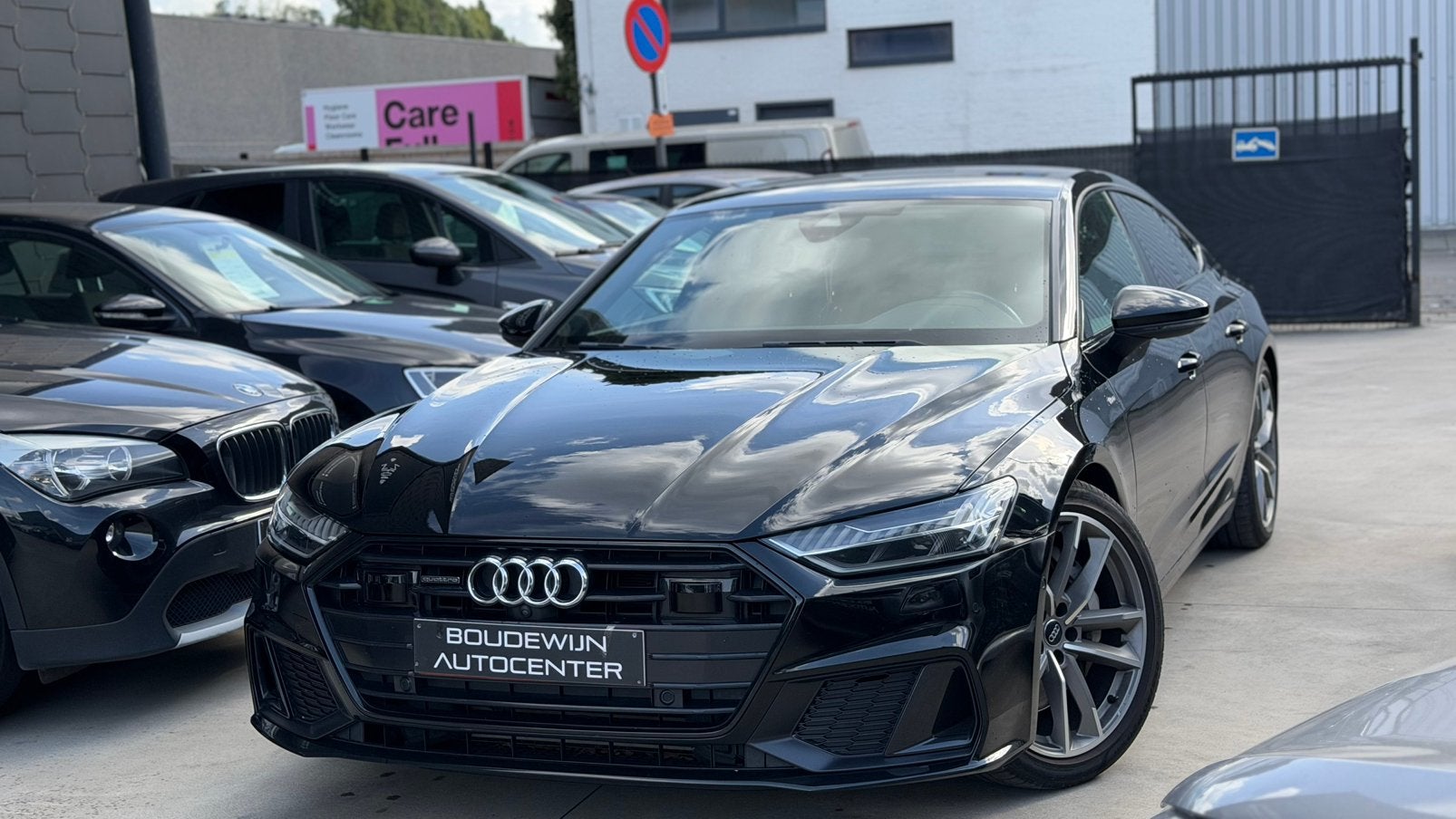 Audi a7 Hybrid benzine S-Line Matrix recent onderhouden, Auto's, Zwart, Leder, Berline, Hybride Elektrisch/Benzine