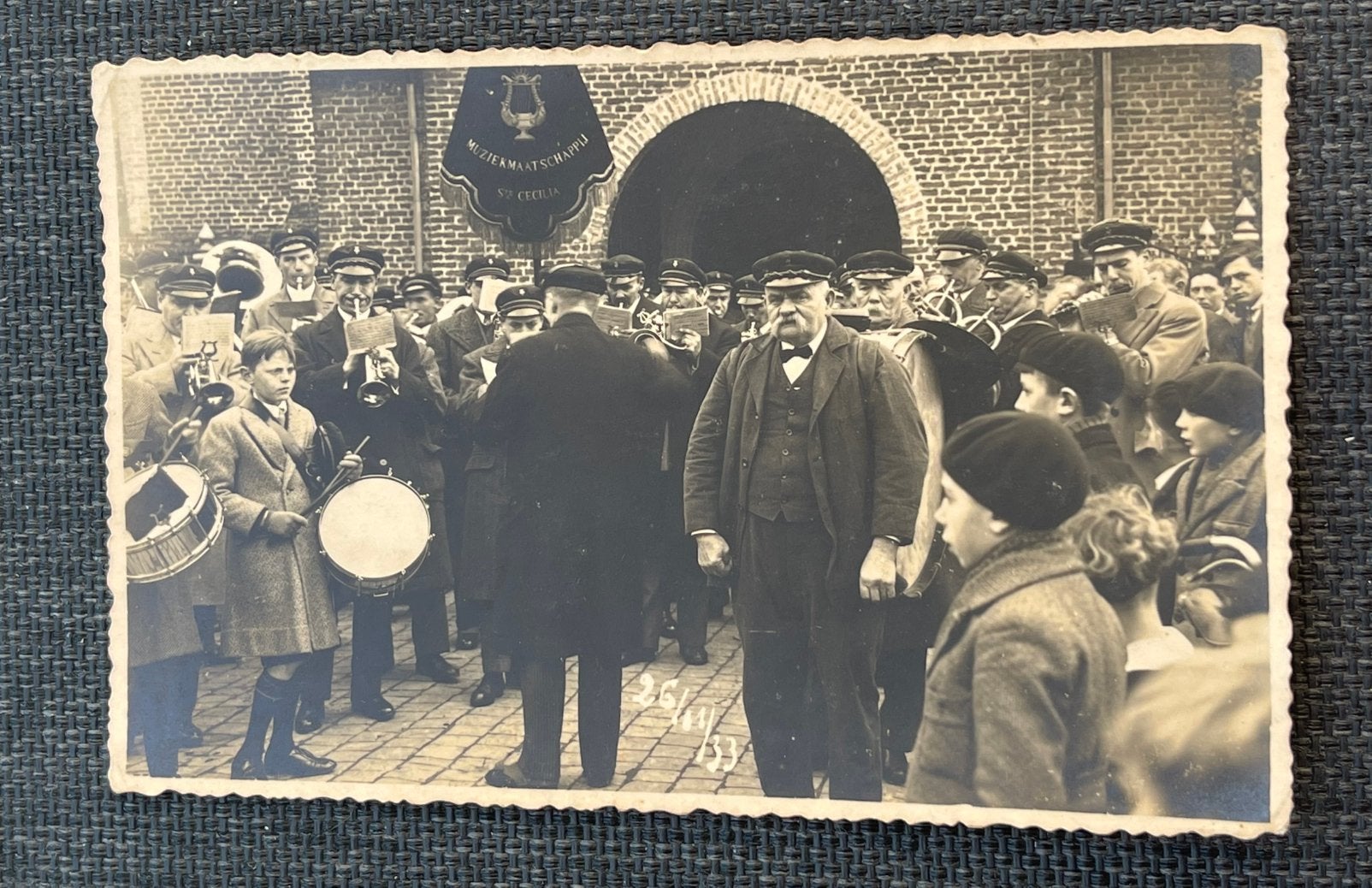 Fotokaart Koninklijke Muziekmaatschappij St. Cecilia Watou, Ophalen of Verzenden