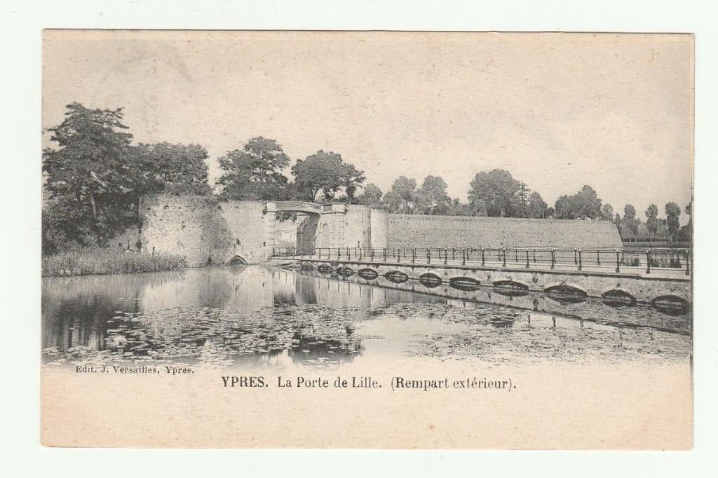 Ypres (Ieper) - La Porte de Lille (Rempart exterieur), Envoi, Avant 1920, Affranchie, Flandre Occidentale