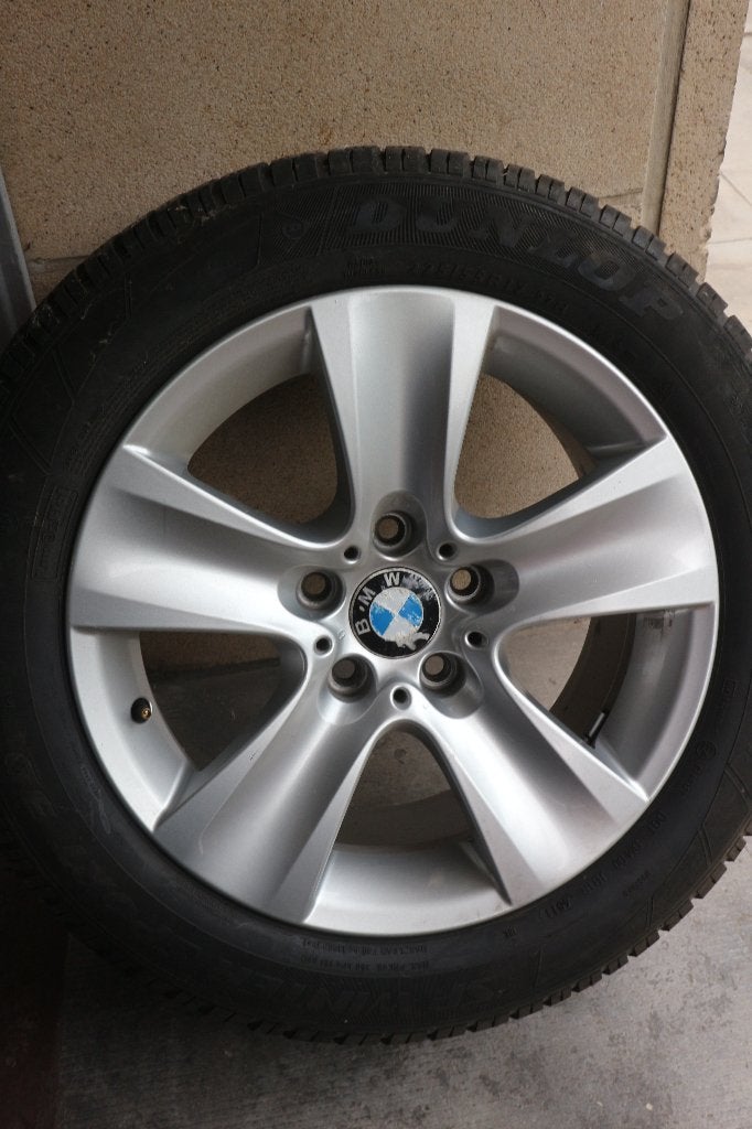 4 jantes origine Bmw série 5 montées en pneus hiver DUNLOP, Autos : Pièces & Accessoires, Pneus hiver, Autre, Enlèvement, Autre