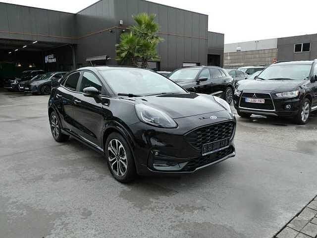 Ford Puma ST-line 1.0 i MHEV 125pk Elek Koffer '20 50000km, Auto's, Puma, Euro 6, Zwart, Bedrijf
