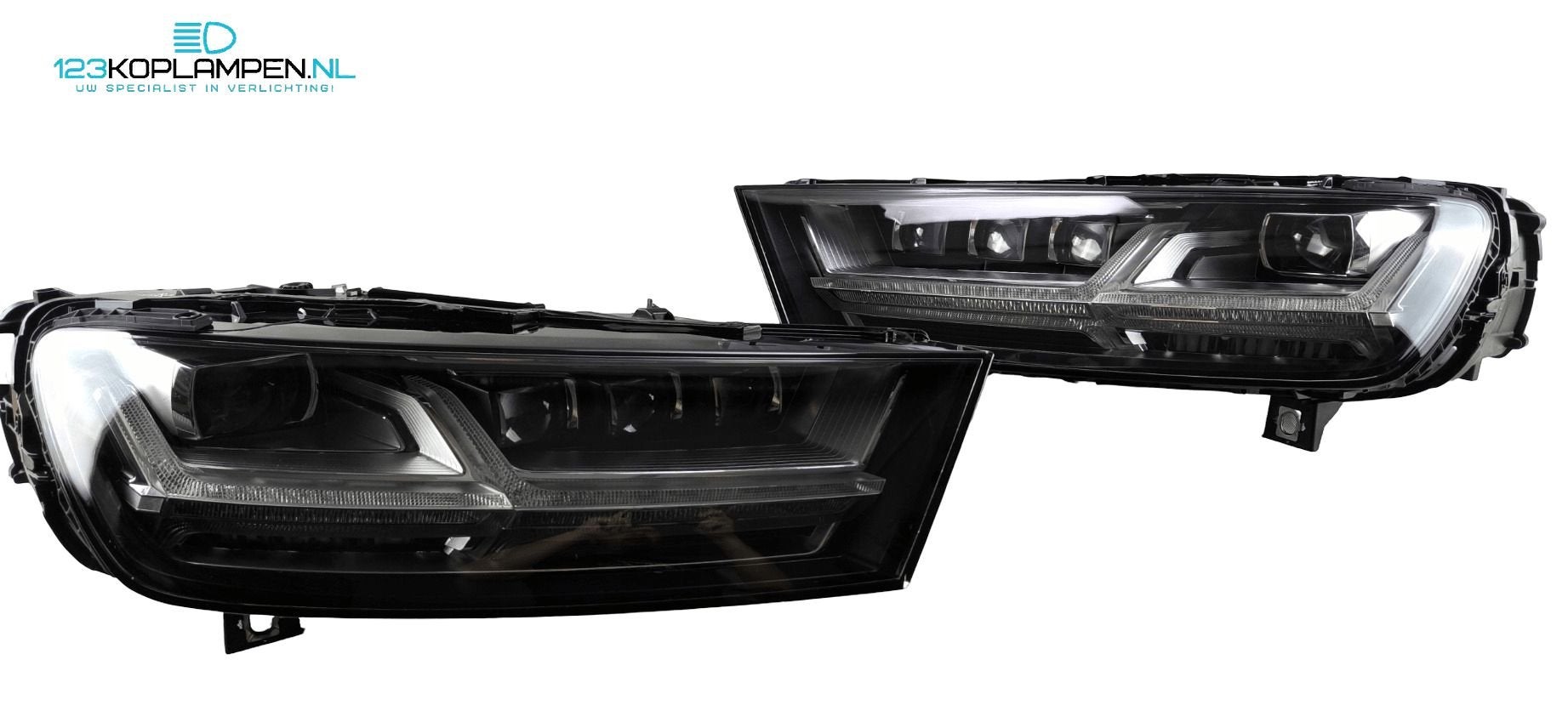 Audi Q7 4M Matrix LED koplamp koplampen links rechts, Gebruikt, -, Verzenden, Audi