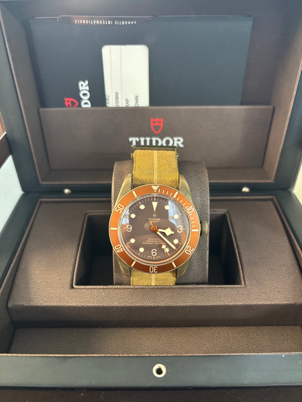 Tudor Black Bay Bronze, Montre-bracelet, Autres marques, Enlèvement ou Envoi, Utilisé