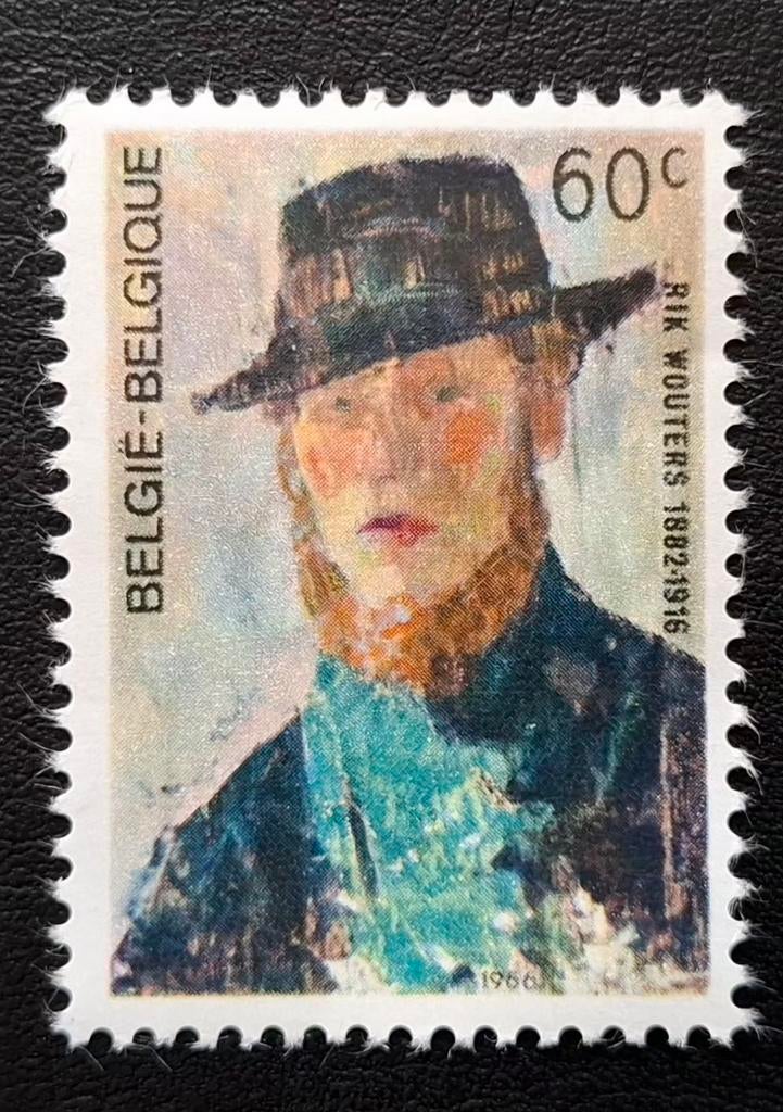 Belgique : COB 1384a ** Rik Wouters 1966., Sans timbre, Neuf, Enlèvement ou Envoi, Non oblitéré