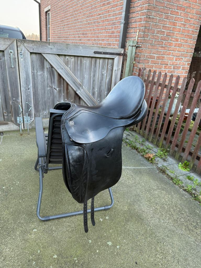 Dressuurzadel Kieffer + Kentucky Impact Equalizer Zwart, Ophalen