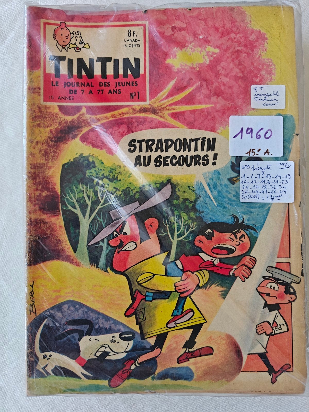Tintin magazines belges 1960 année partielle 24 mag, Boeken, Ophalen of Verzenden
