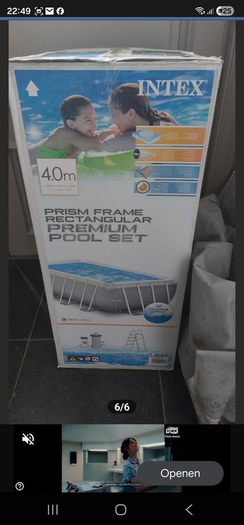 Intex 4m x 2m, Tuin en Terras, Ophalen