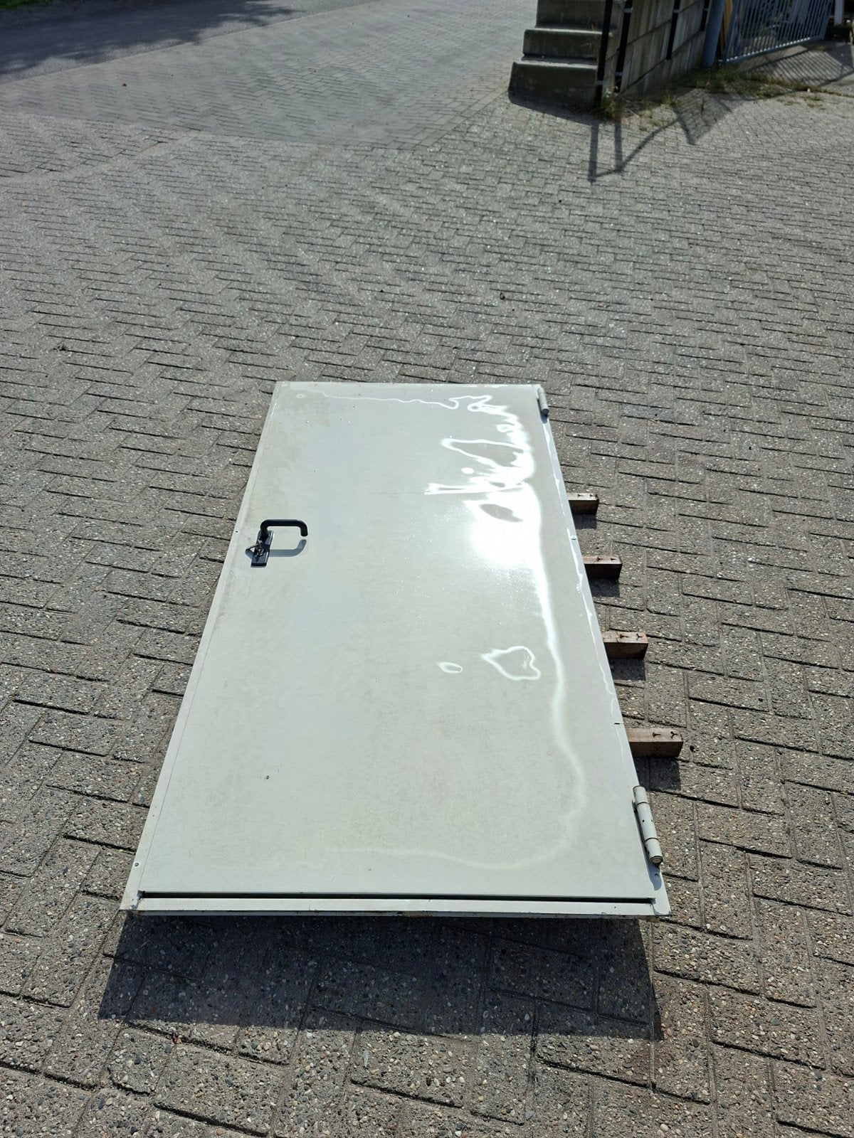 Loopdeur Staal, loodsdeur, Doe-het-zelf en Bouw, Ophalen, Gebruikt, Paneel