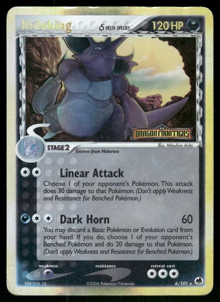 Nidoking δ 6/101 - Dragon Frontiers (Reverse Holo) (Good), Envoi, Utilisé
