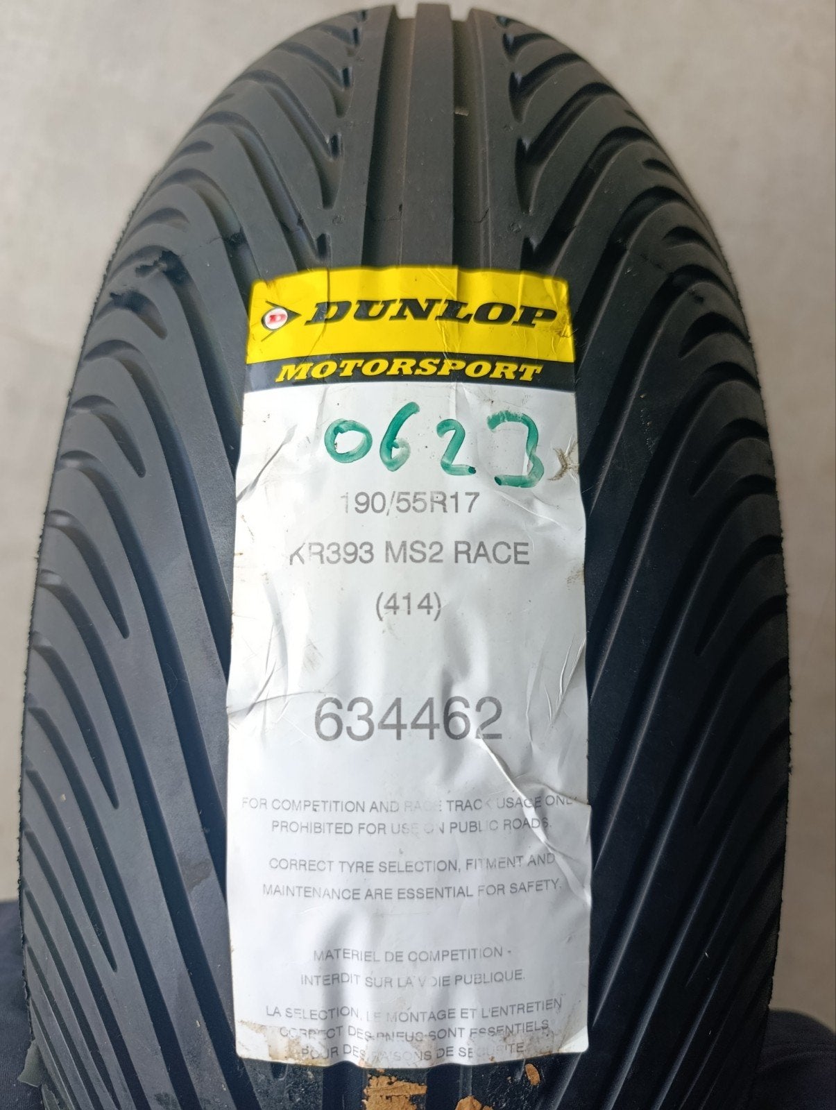 Regenband - Dunlop KR 393 - 195 - 55/17, Motoren, Nieuw