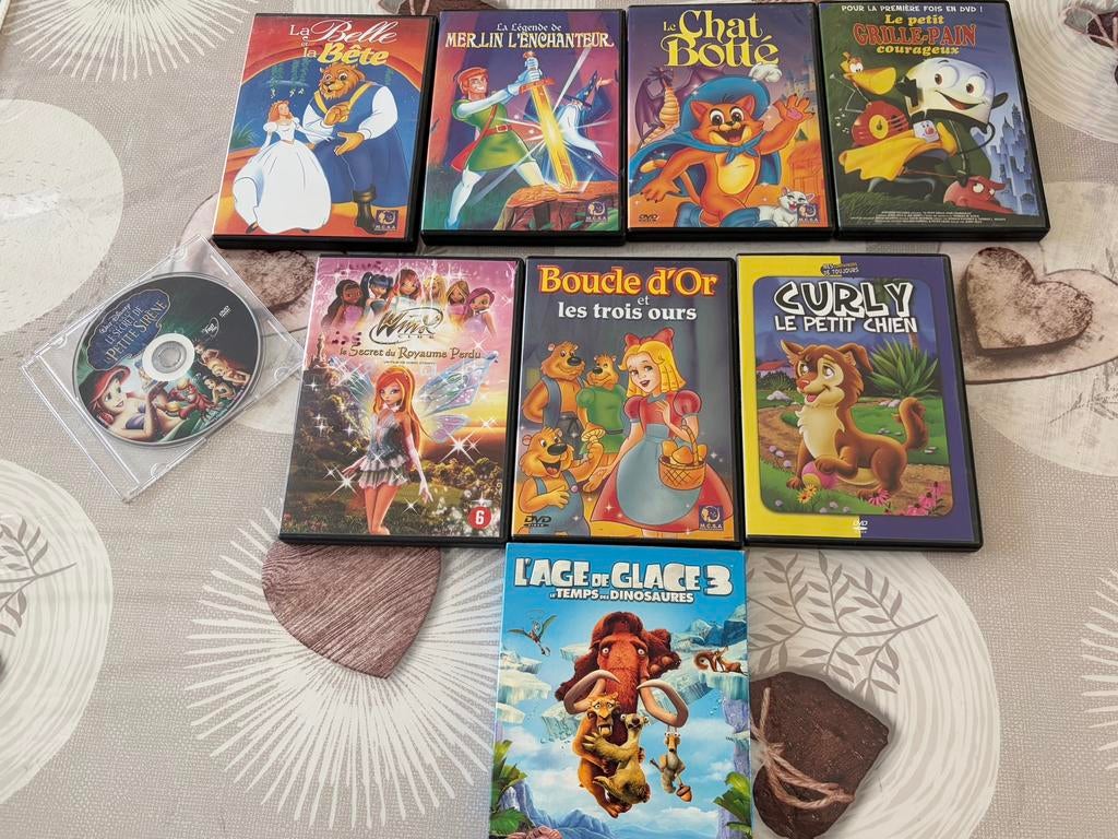 Gros lot de 9 DVD enfants, Enlèvement ou Envoi, Comme neuf