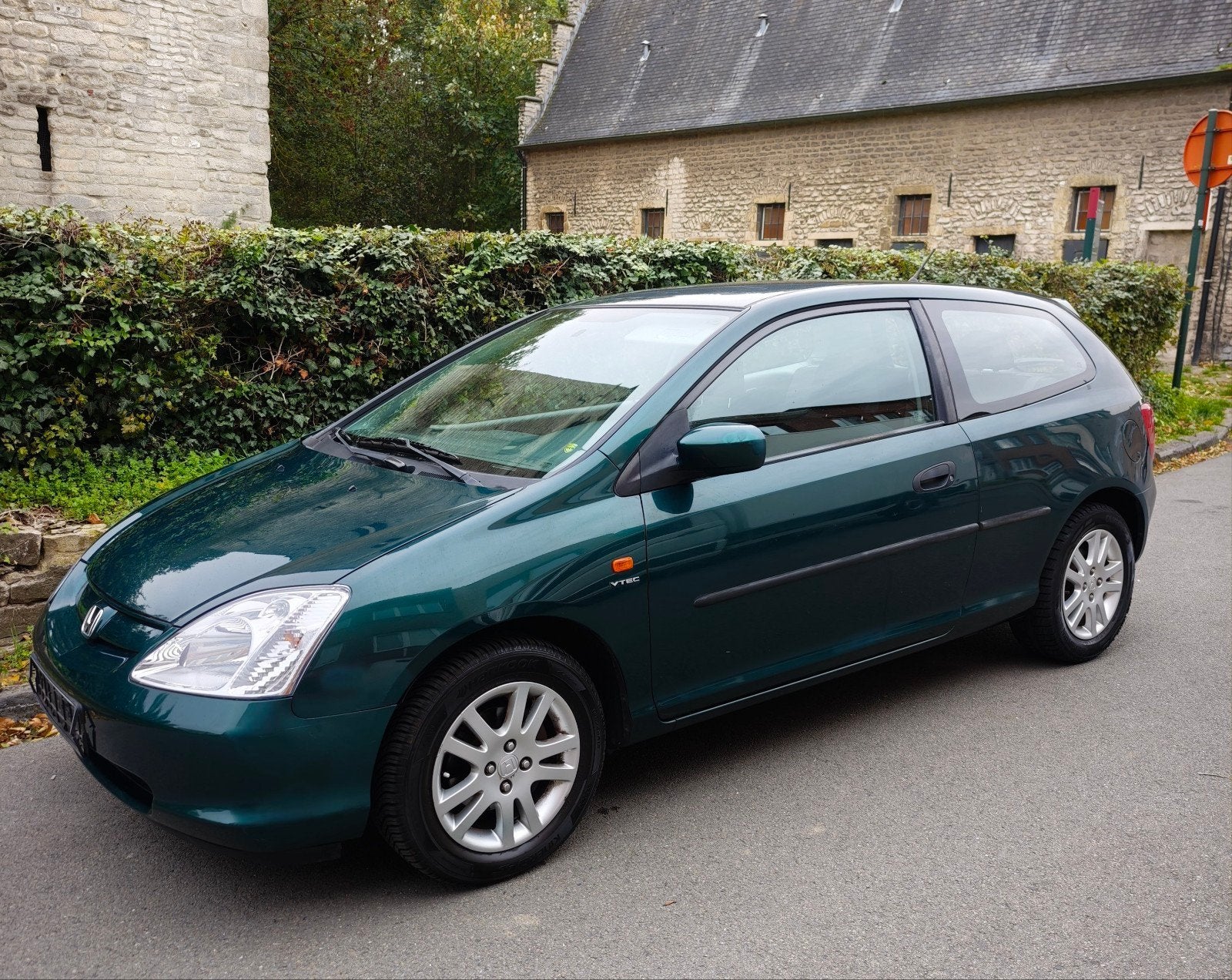 Honda Civic 1.6VTEC Automatique Airco Doc Rose 125km, Autos, Achat, 1590 cm³, Noir, 5 places