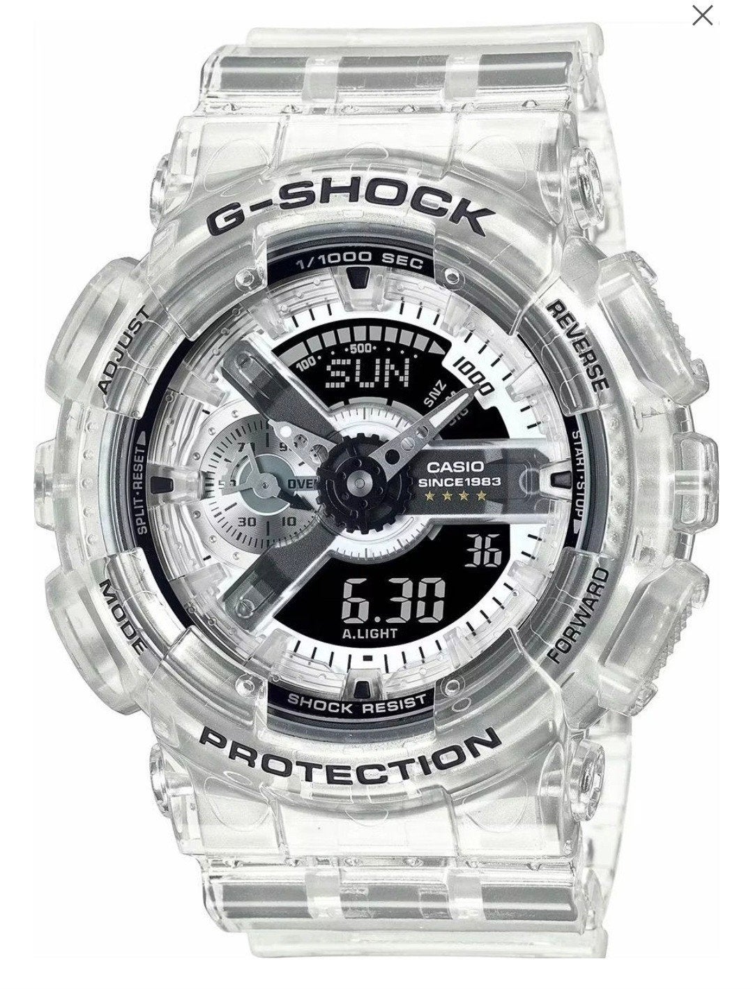 te koop nieuw casio g-shock ga-114rx-7aer clear, Bijoux, Sacs & Beauté, Casio, Enlèvement ou Envoi, Autres matériaux, Synthétique