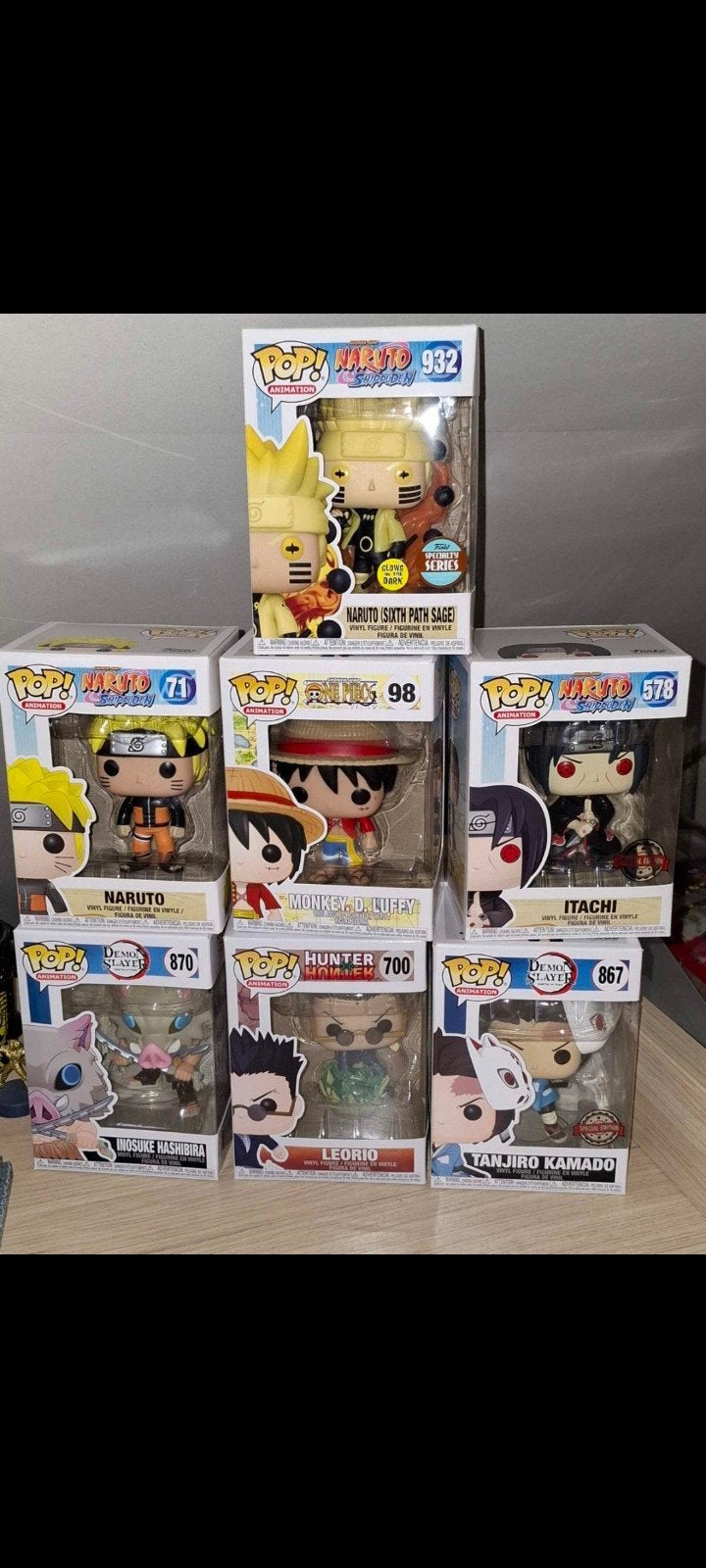 Lot de 7figurines Collection funko pop, Enlèvement
