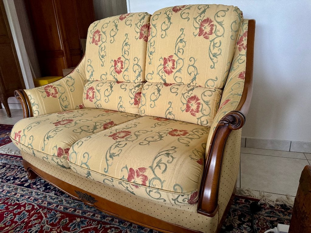 2 FAUTEUILS ET CANAPE SALON 2 PLACES, Maison & Meubles, Fauteuils, Utilisé, Tissus, 100 à 125 cm, 75 à 100 cm, Enlèvement