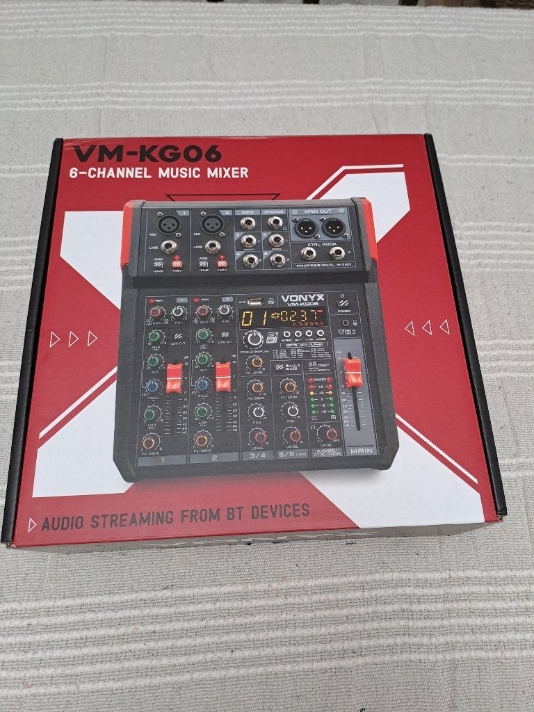 Vonyx VM-KG06 - 6-kanaals mengtafel, Muziek en Instrumenten, Ophalen, Nieuw