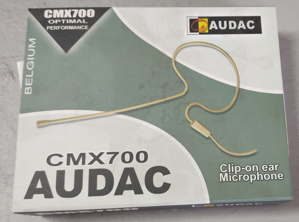 AUDAC CMX700 Clip-on ear microphone - nieuw in orig. doos, Musique & Instruments, Enlèvement ou Envoi, Neuf, Autres types