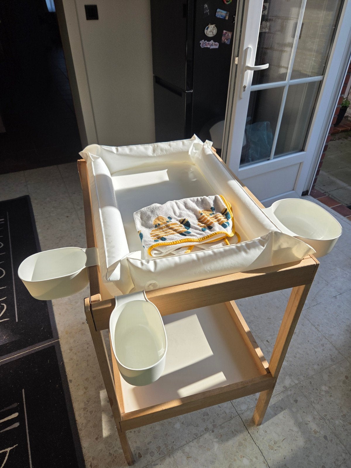 Table à langer avec accessoires, Enlèvement