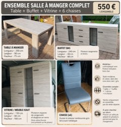 Salle à manger, Huis en Inrichting, Ophalen, Zo goed als nieuw, 6 tot 8 stoelen