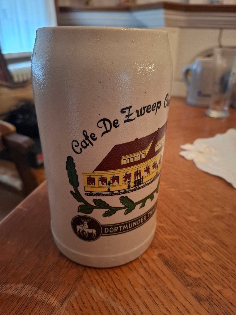 stenen bierpul van dancing "De Zweep", Ophalen, Zo goed als nieuw, Pul(len), Overige merken