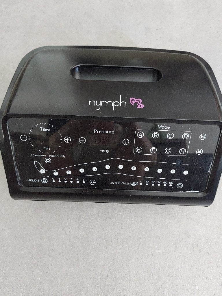 Nymph - 12 kamer pressotherapietoestel, Elektronische apparatuur, Persoonlijke Verzorgingsapparatuur, Zo goed als nieuw, Overige typen